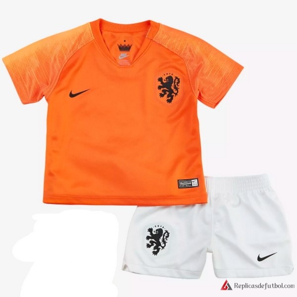 Camiseta Seleccion Países Bajos Primera equipación Niños 2018 Naranja